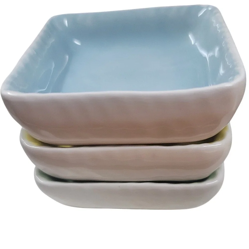 Rare Williams Sonoma Jasmine 4pc Set Tapas Dipping‎ Charcuterie Brunch Appetizer
